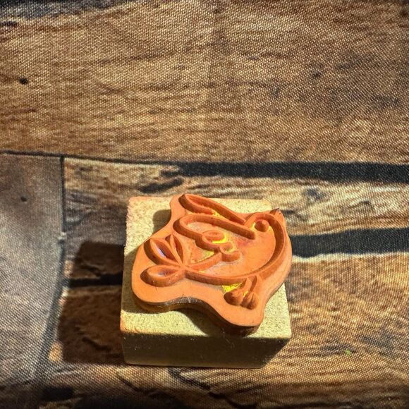 Bird Rubber Stamp Wood Mounted Outline Art Line Drawing Craft Scrapbooking Card - Picture 2 of 9